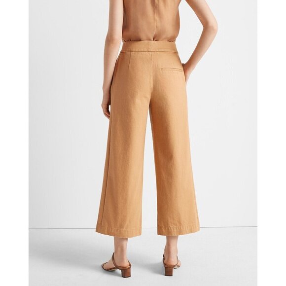 NWT Club Monaco sand wide leg flare cotton pants, 2 - Picture 3 of 7